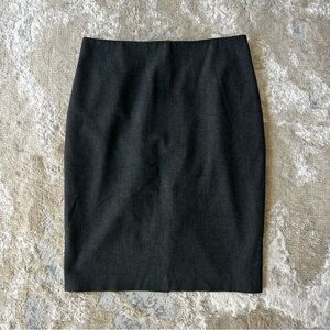 Ann Taylor Classic Dark Grey Pencil Skirt